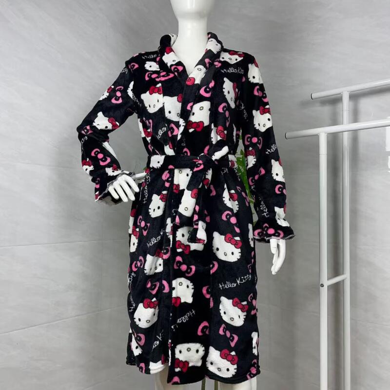 Warm Winter Clothing - Nightgown Hello Kitty New Autumn Winter