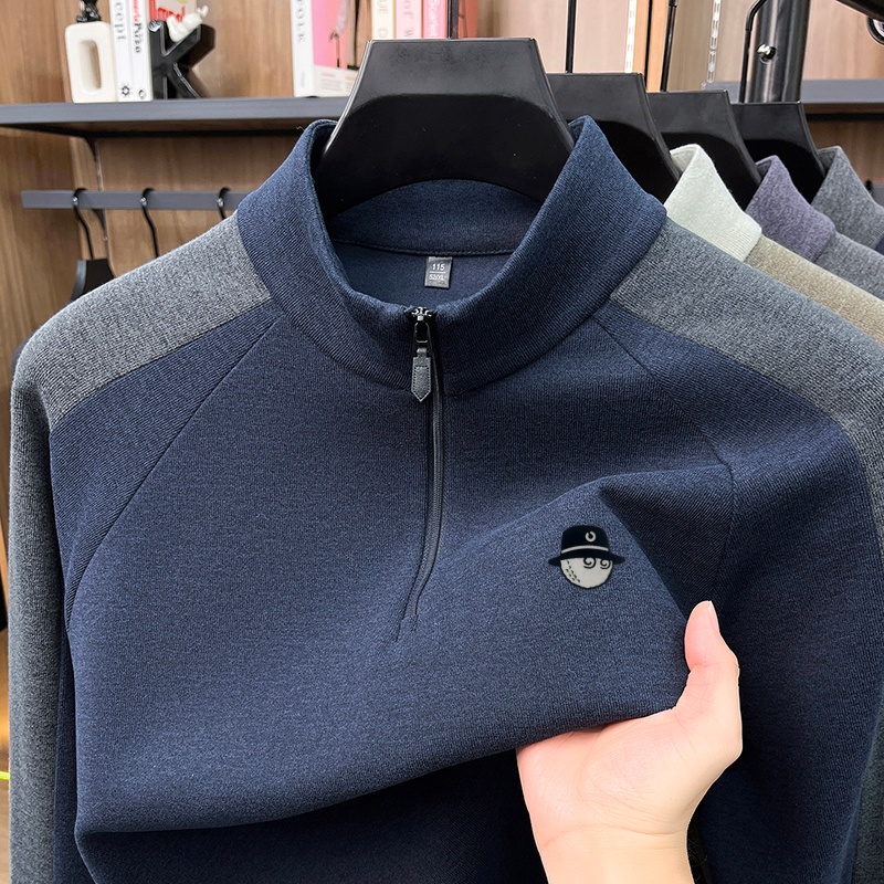Warm Winter Clothing - Designer Trendy New Half Zip Long
