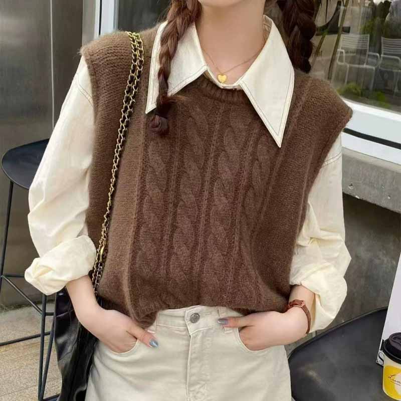 Winter Clothing Wholesale - 2025 New O-Neck Knitted Vest Women