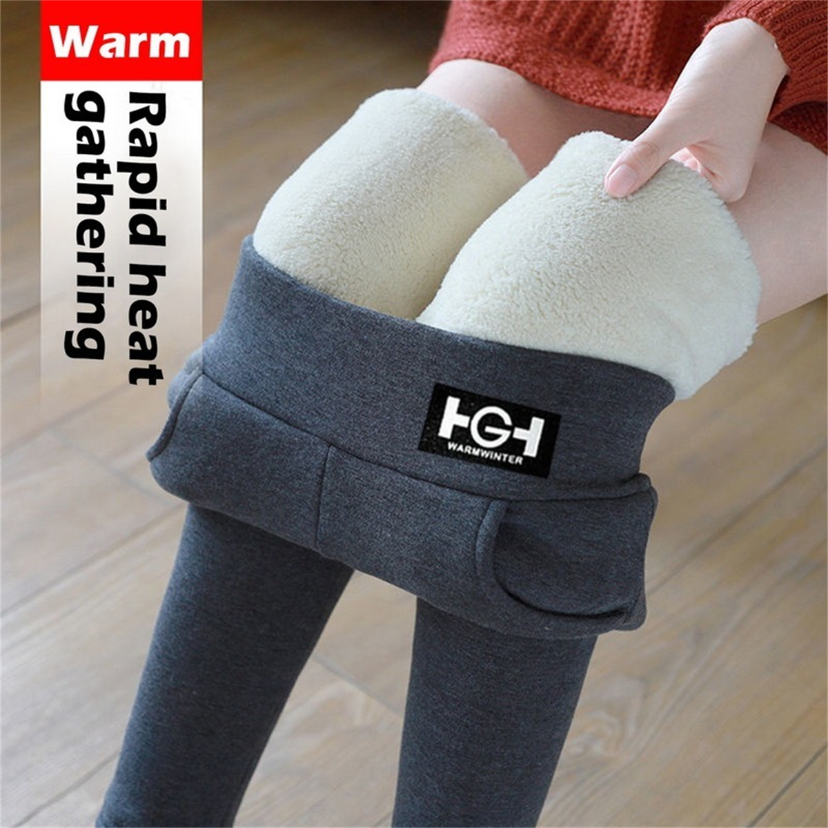 Winter Clothing Europe - Winter Women Leggings Solid Warm Leggings