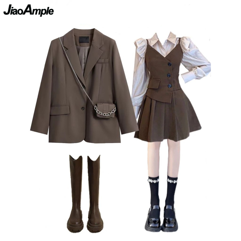 Winter Clothing Korean - Spring Autumn Women Fashion Blazers Shirts