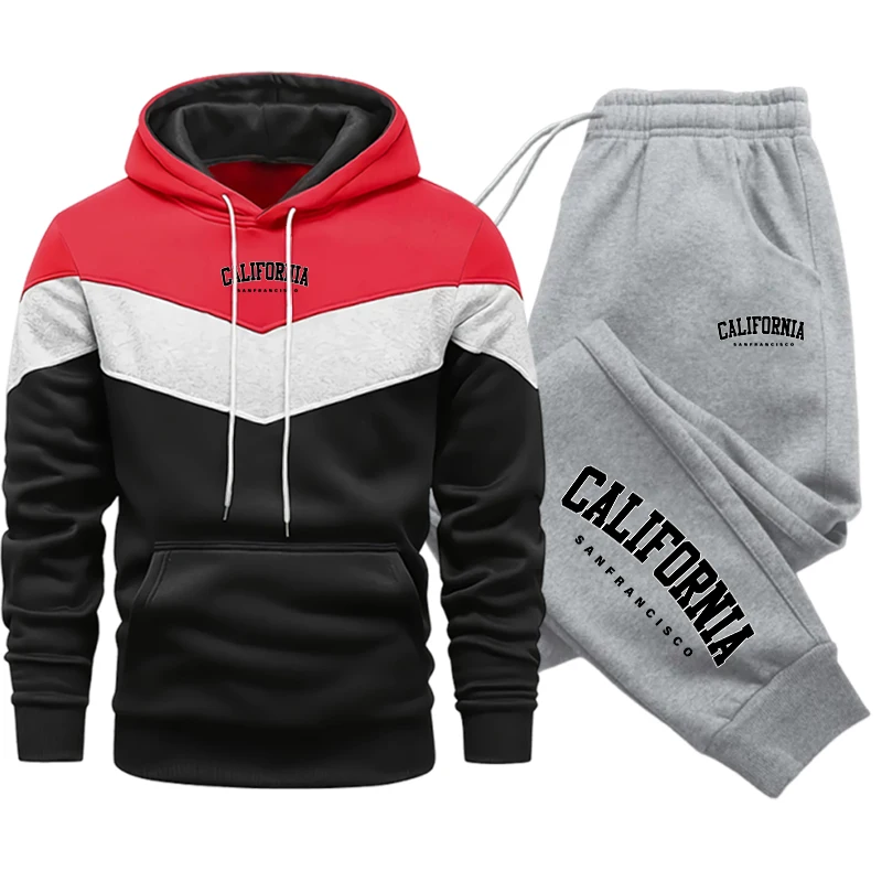 Warm Winter Clothing - Fashion Men's Tracksuit Print Casual Hoodie