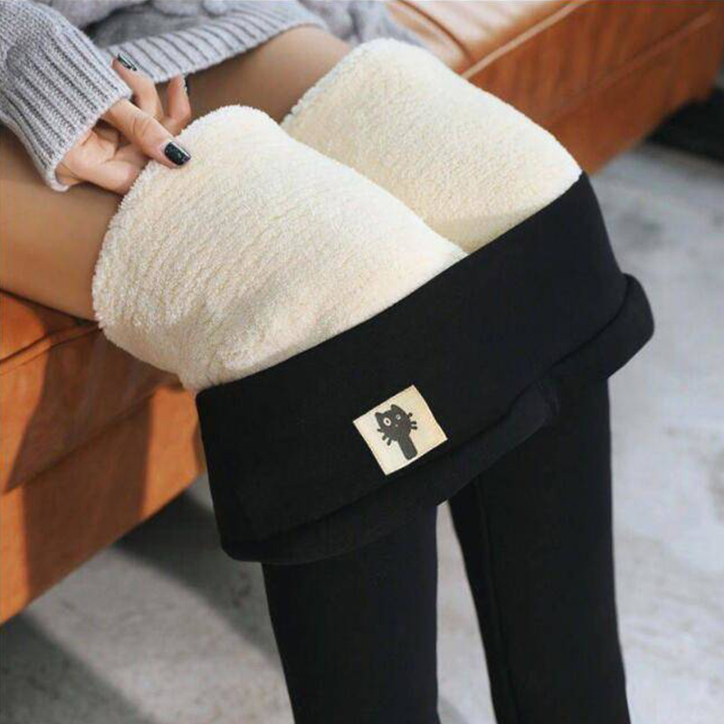 Winter Clothing Europe - Winter Women Leggings Fleece Lined Velvet