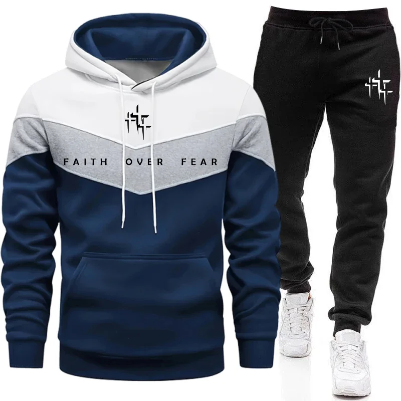 Faith Over Fear Men's Tracksui - огляд і ціна Winter Clothing Hoodie