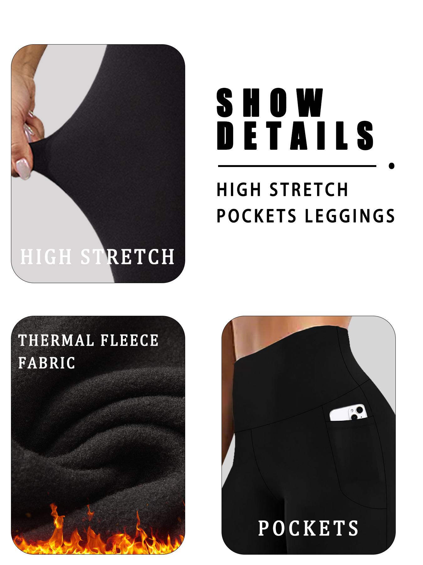 Womens Thermal Fleece Lined Hi - огляд і ціна Winter Clothing Wholesale