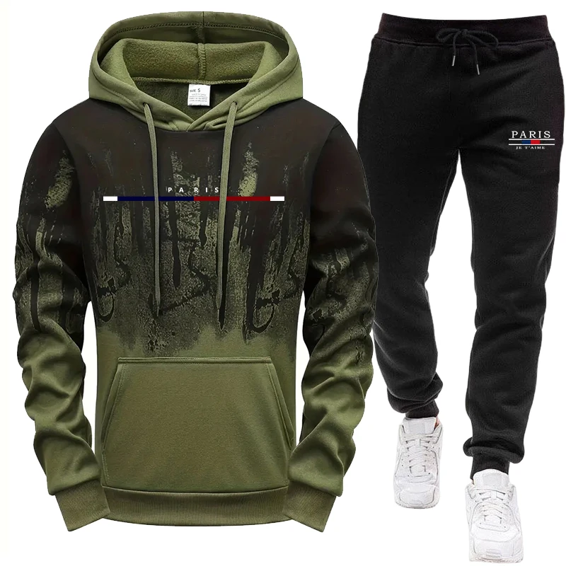 Men's Set/Hoodie/Pants Autumn  - огляд і ціна Winter Clothing Hoodie