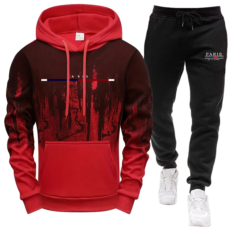 Men's Set/Hoodie/Pants Autumn  - огляд і ціна Winter Clothing Hoodie