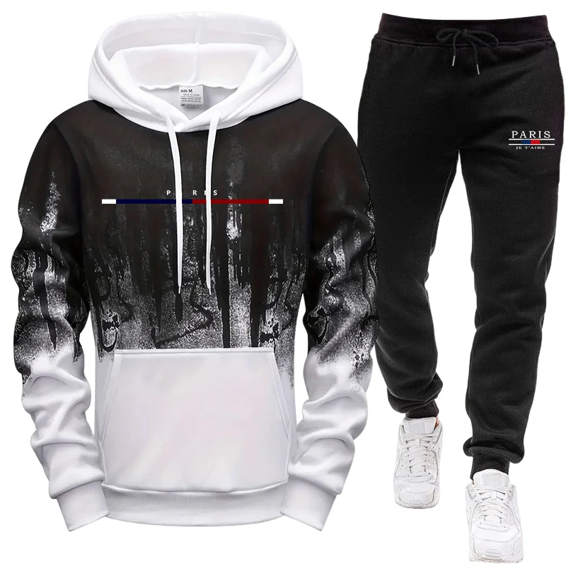 Men's Set/Hoodie/Pants Autumn  - огляд і ціна Winter Clothing Hoodie