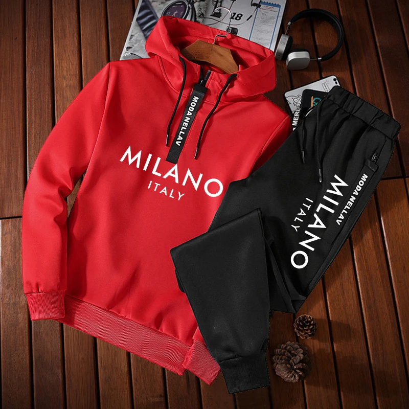Fashion Men's Tracksuit Casual - огляд і ціна Winter Clothing Hoodie