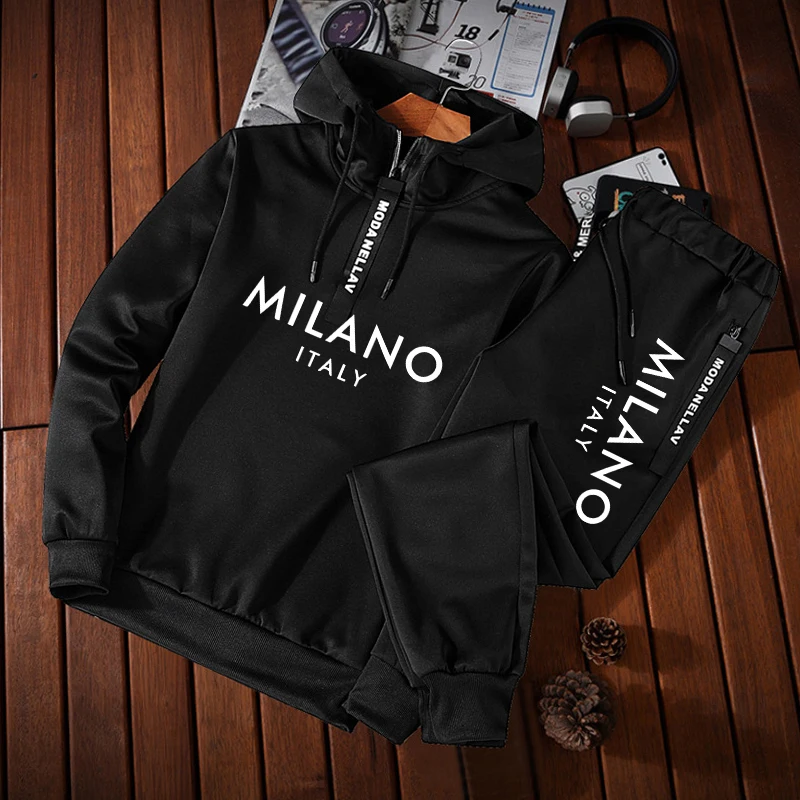 Fashion Men's Tracksuit Casual - огляд і ціна Winter Clothing Hoodie