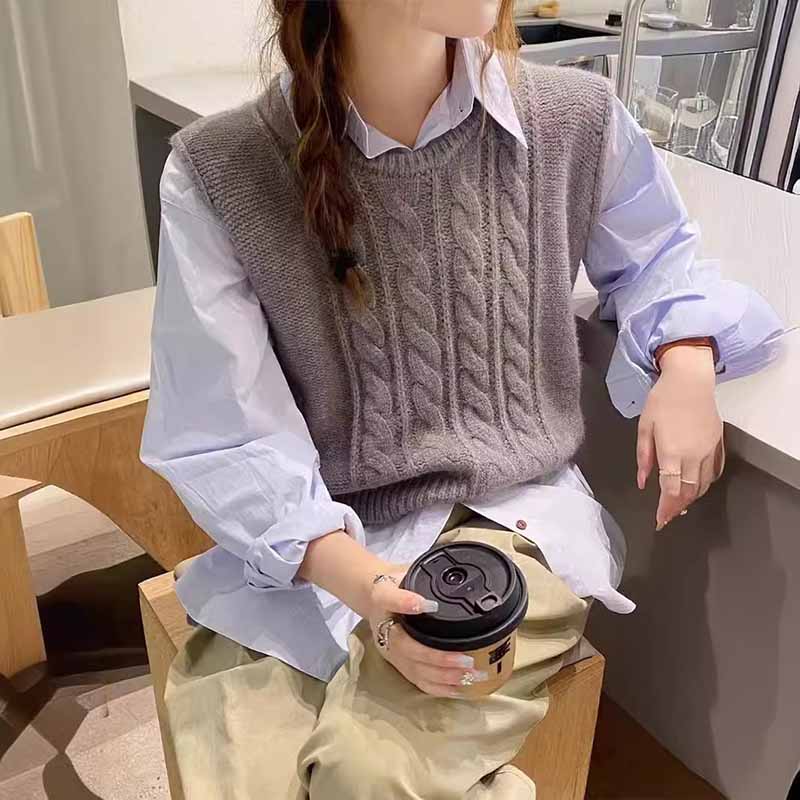 2025 New O-Neck Knitted Vest W - огляд і ціна Winter Clothing Wholesale