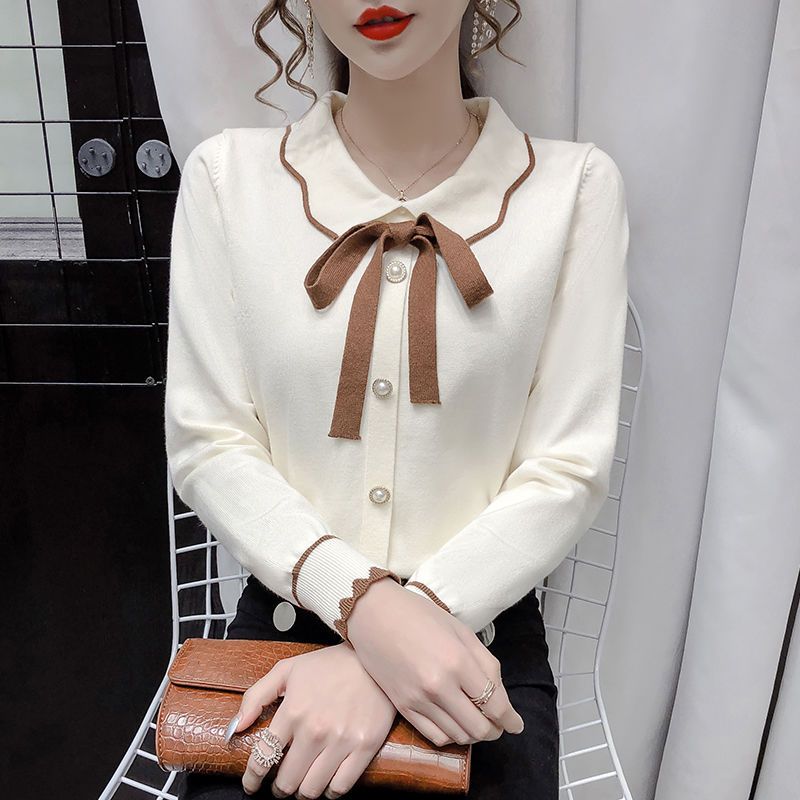Spring Autumn Bow Patchwork El - огляд і ціна Winter Clothing Korean