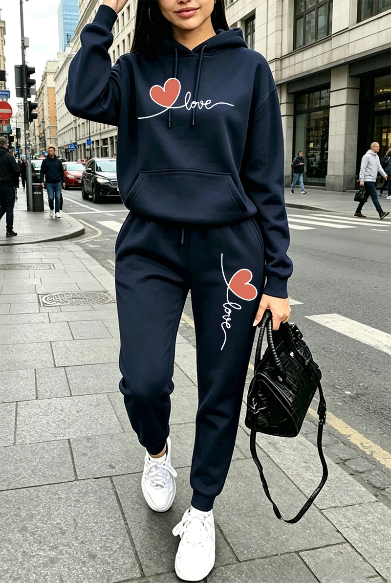 Womens Tracksuit Print Casual  - огляд і ціна Winter Clothing