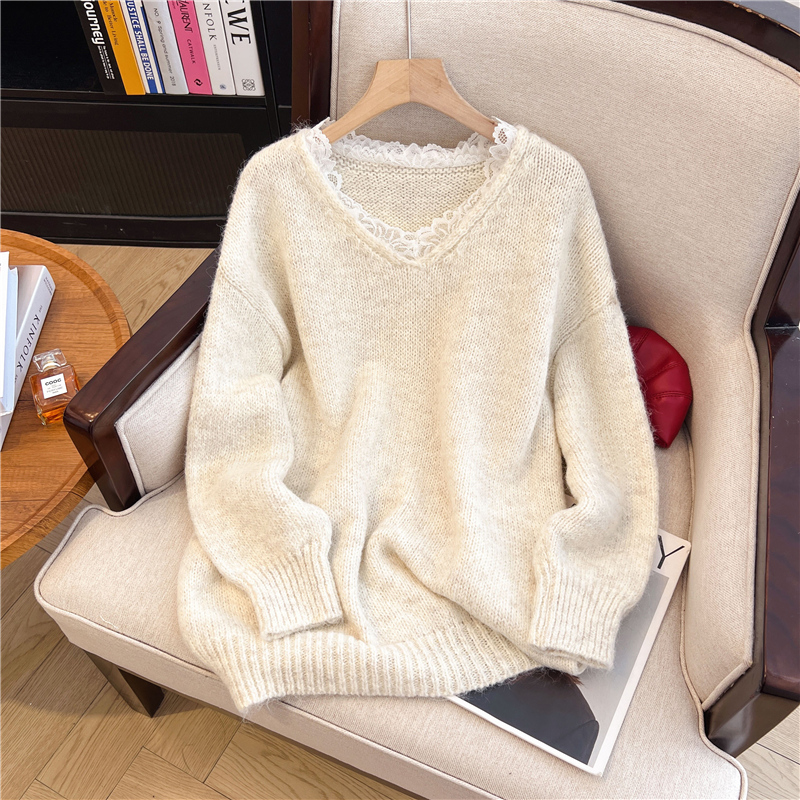 Women's Autumn Winter Lace V-n - огляд і ціна Winter Clothing Korean