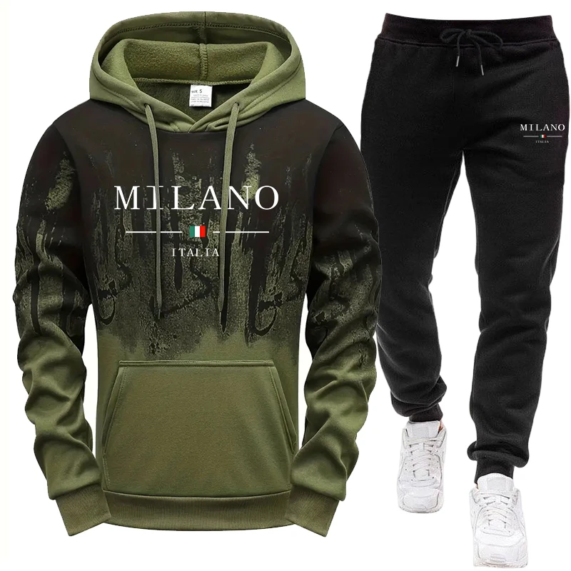 Men's Set/Hoodie/Pants Autumn  - огляд і ціна Winter Clothing Hoodie